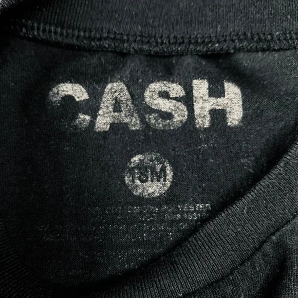 JOHNNY CASH Unisex T-Shirt Top 18 Months Tee Toddler The Man In Black - Picture 4 of 4